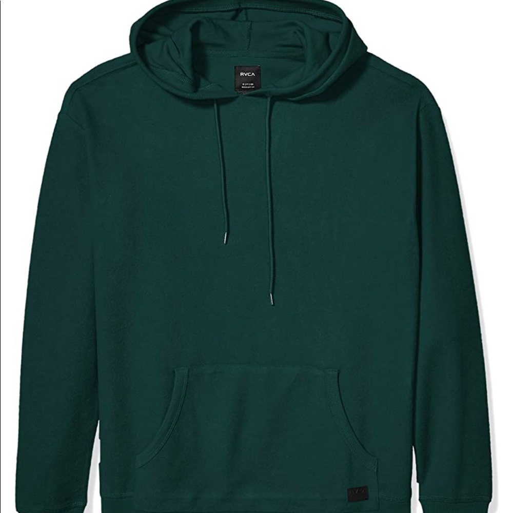 RVCA Men’s Camino Fleece Hoodie- Alpine Green (S)